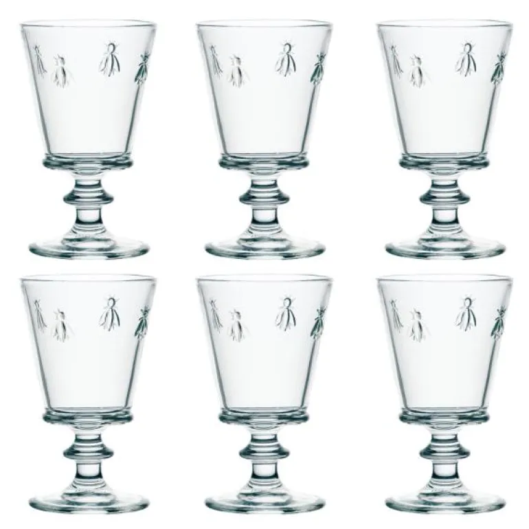 Abeille glass med stett 35 cl 6 stk
