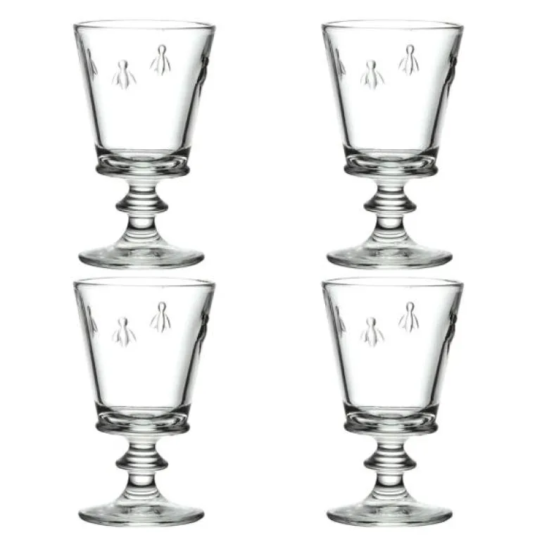 Abeille vinglass 24 cl 4 stk klar