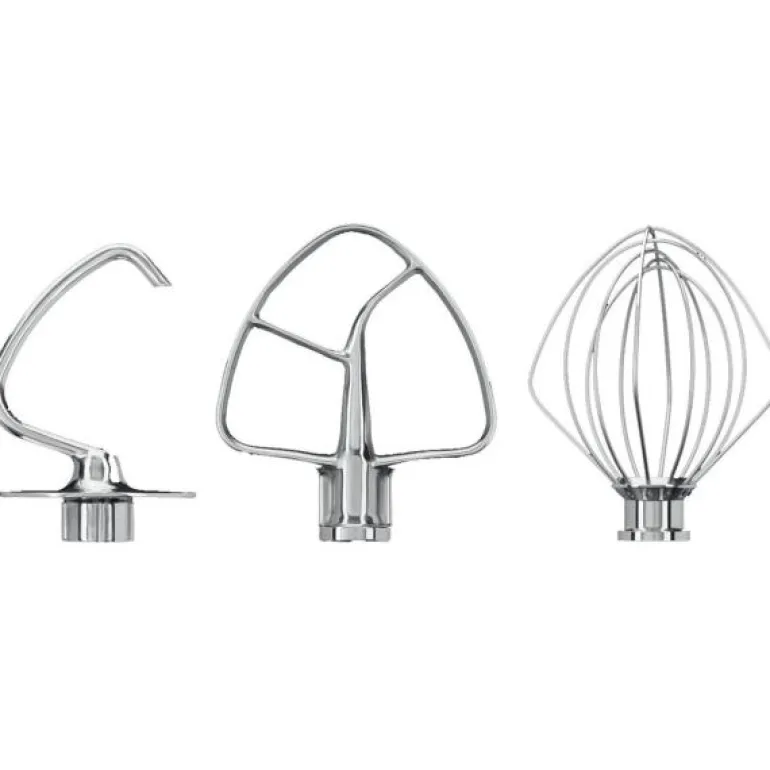 Accessory sett med 3 tilbehør i rustfritt stål til KitchenAid kjøkkenmaskin med vippehode