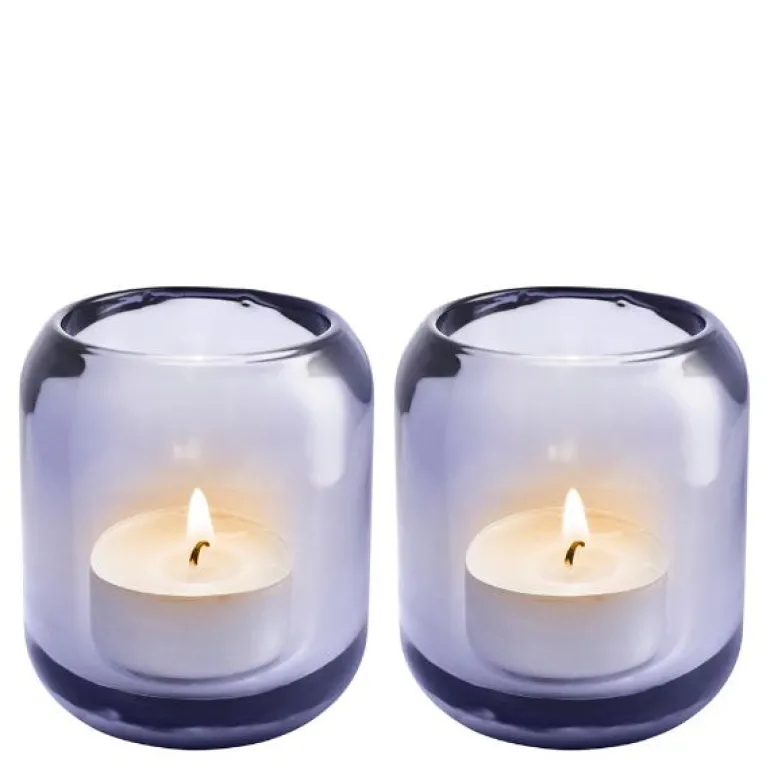 Acorn telysholder 2 stk grape