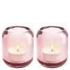 Acorn telysholder 2 stk rose