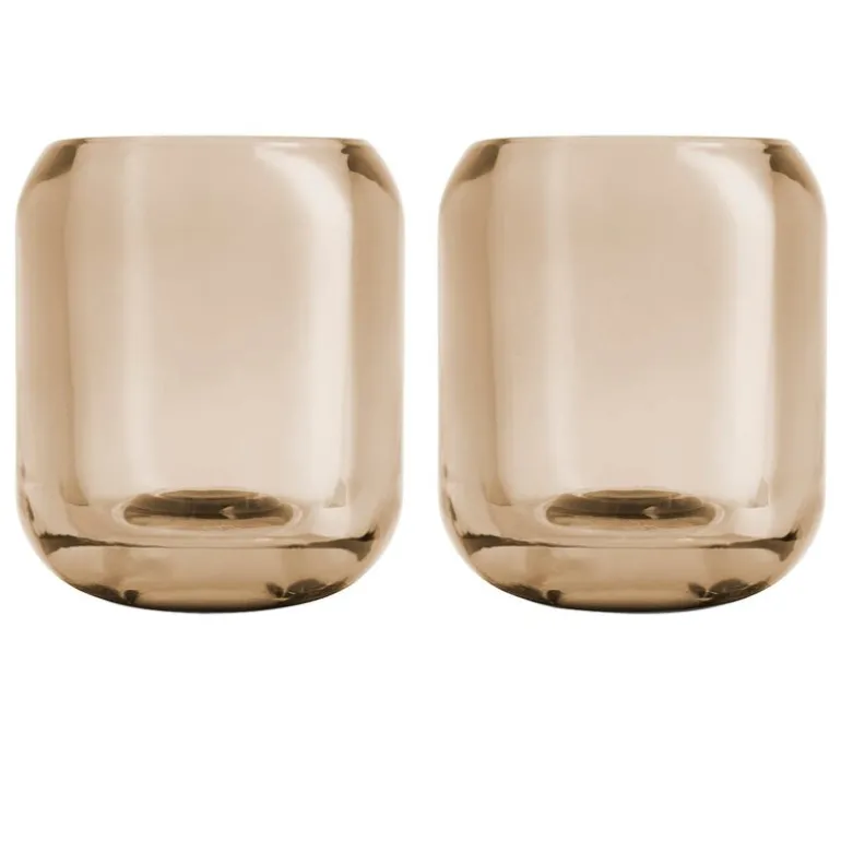 Acorn telysholdere 2 stk hazel brown