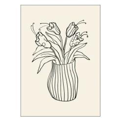 Affordable Art Prints poster 30x40 cm vase sketch