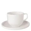 Afina kaffekopp med skål 15 cl hvit