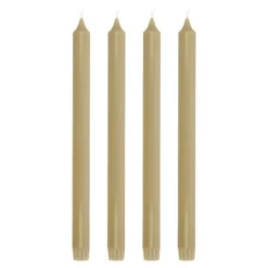 Aia kronelys 30 cm 4 stk sand