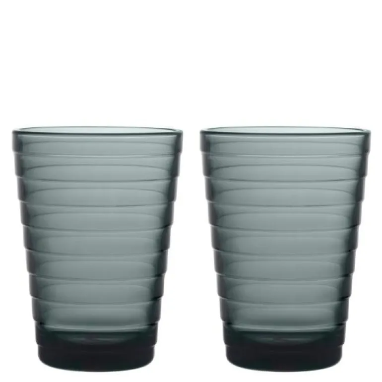 Aino Aalto glass 33 cl 2 stk mørk grå