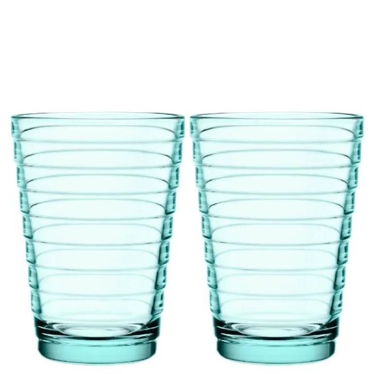 Aino Aalto glass 33 cl 2 stk vanngrønn