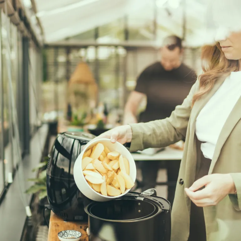 Airfryer 1500W 3,2L svart/sølv