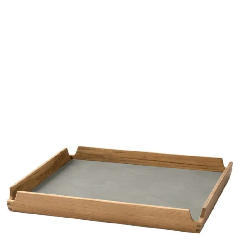 Airy teak brett 30,1x30,1 cm nupo lys grå