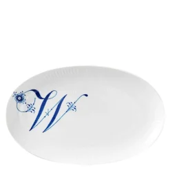 Alfabet oval tallerken W 23 cm