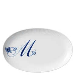Alfabet tallerken oval M 23 cm