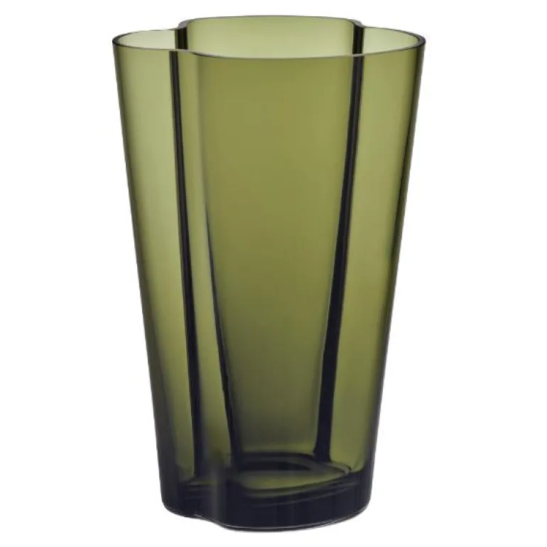 Alvar Aalto vase 22 cm mosegrønn