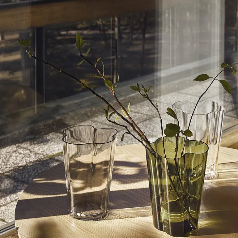 Alvar Aalto vase 27 cm mosegrønn