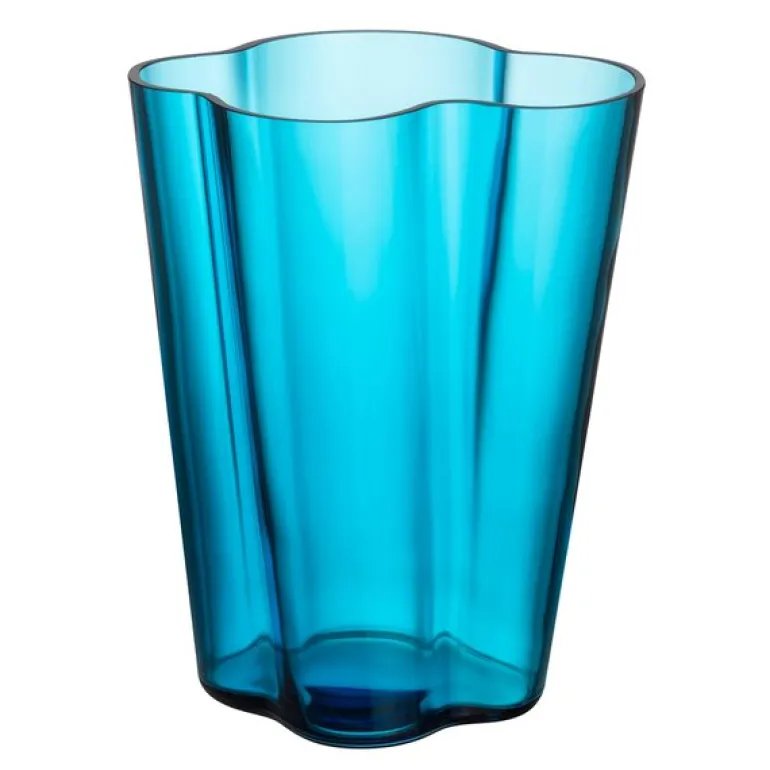 Alvar Aalto vase 27 cm turkis