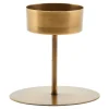 Anit telysholder 10 cm antikk messing