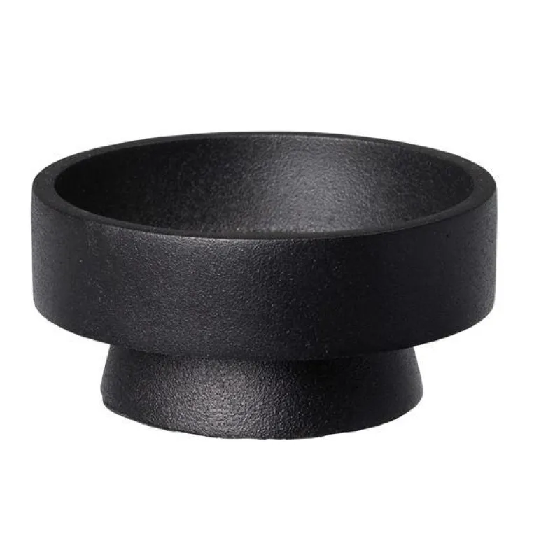 Anker lysestake 10x4 cm svart