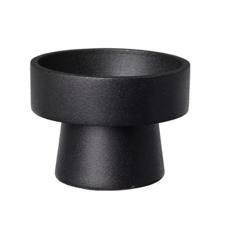 Anker lysestake 8x6 cm svart