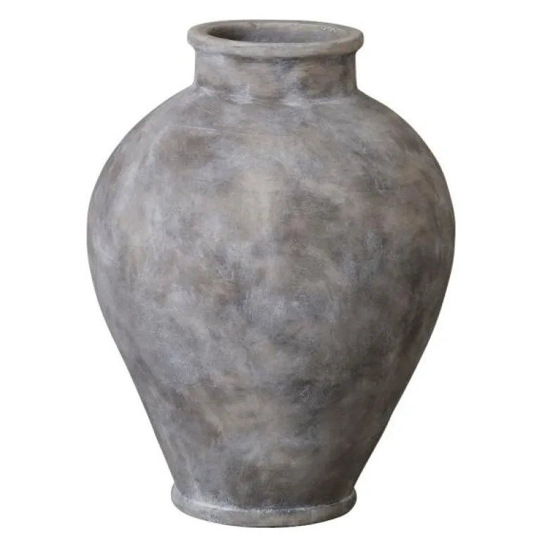 Anna vase 36,5 cm antikk grå