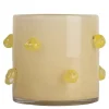 Arlo lysholder 15 cm beige/gul