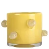 Arlo lysholder 10 cm gul/beige