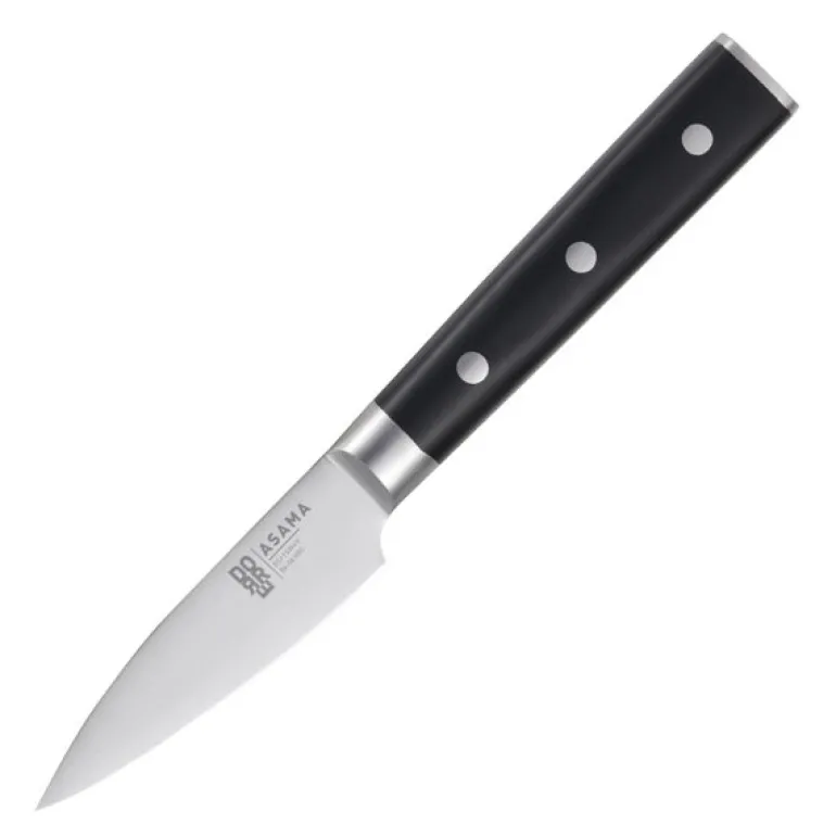 Asama skrellekniv 8 cm svart/sølv