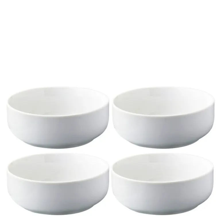 Atelier skål 13 cm 4 stk super white