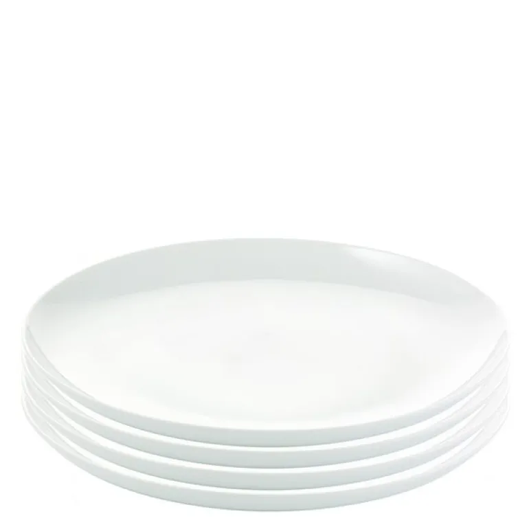 Atelier tallerken 25 cm 4 stk super white