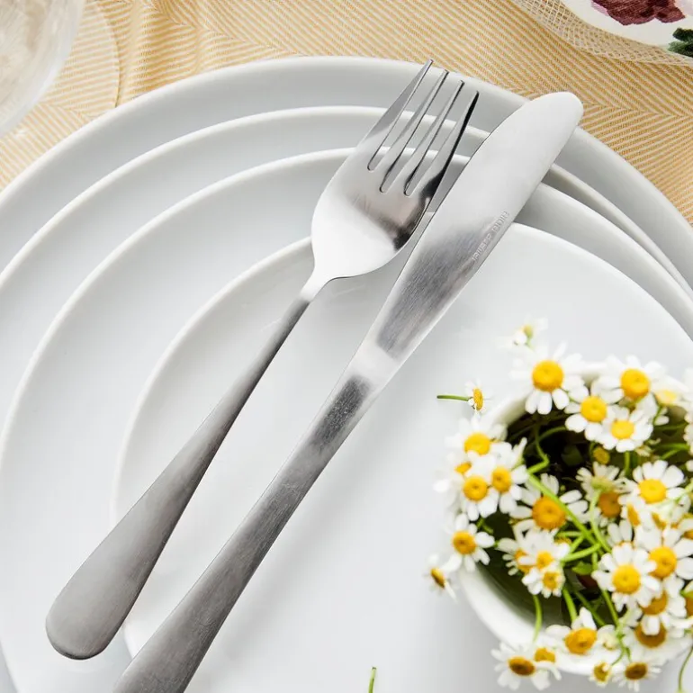 Atelier tallerken 27 cm 4 stk super white