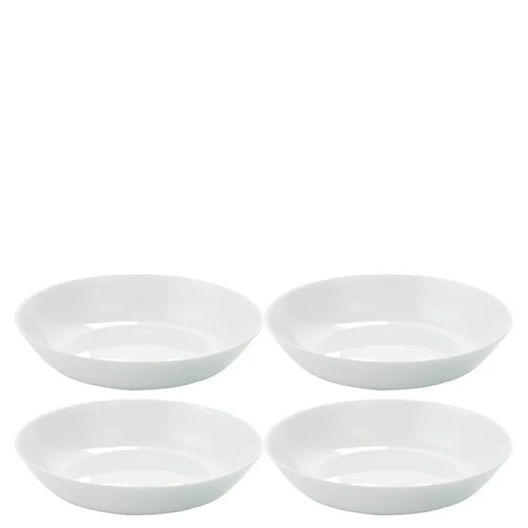 Atelier tallerken 21 cm 4 stk super white