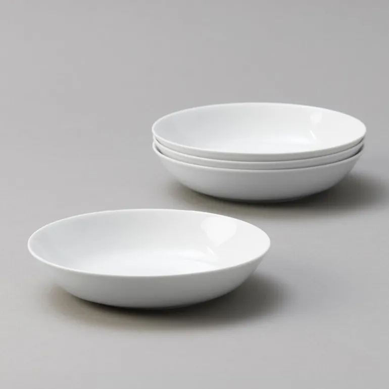 Atelier tallerken 21 cm 4 stk super white
