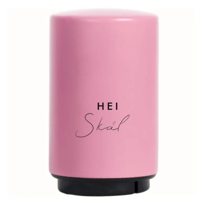Automatisk flaskeåpner hei skål rosa