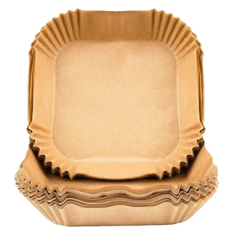Bakepapir til airfryer 20x20 cm 50 stk