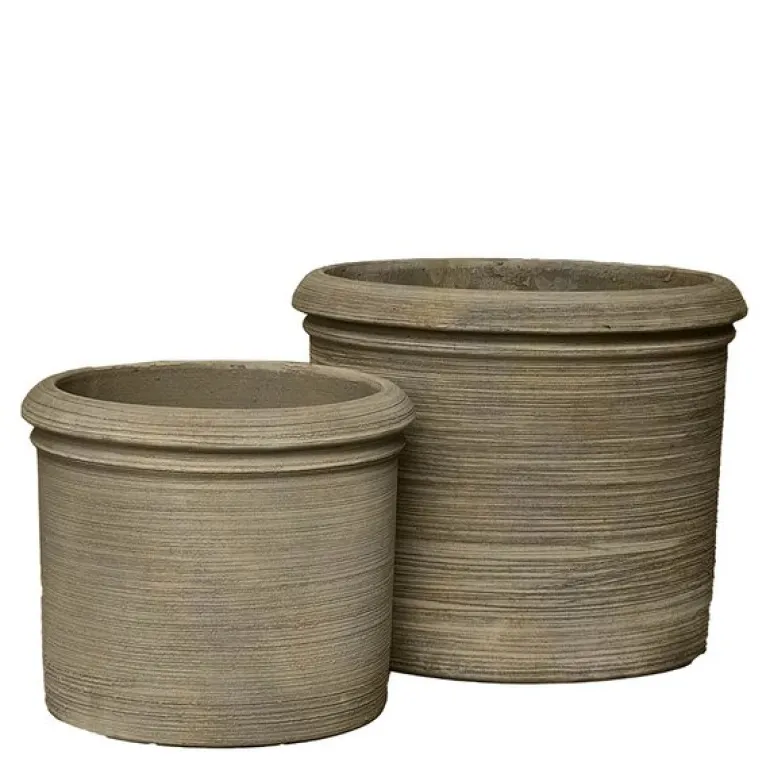 Bari blomsterkrukke 34/44 cm 2 stk terracotta brun