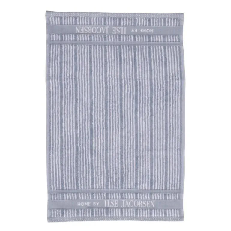 Bath Collection gjestehåndkle 40x60 cm 2 stk powder blue stripes