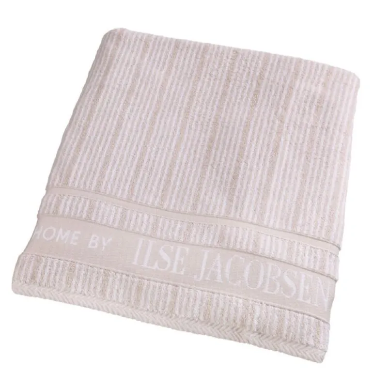 Bath Collection håndkle 70x140 cm sand beige stripes