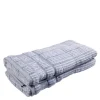 Bath Collection håndkle 50x100 cm 2 stk powder blue stripes