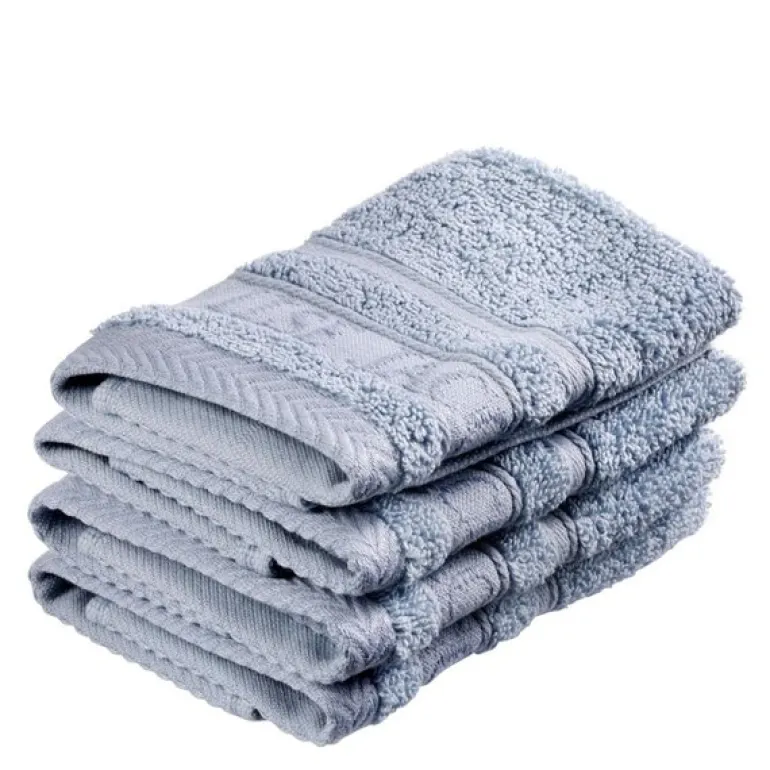 Bath Collection vaskeklut 30x30 cm 4 stk powder blue