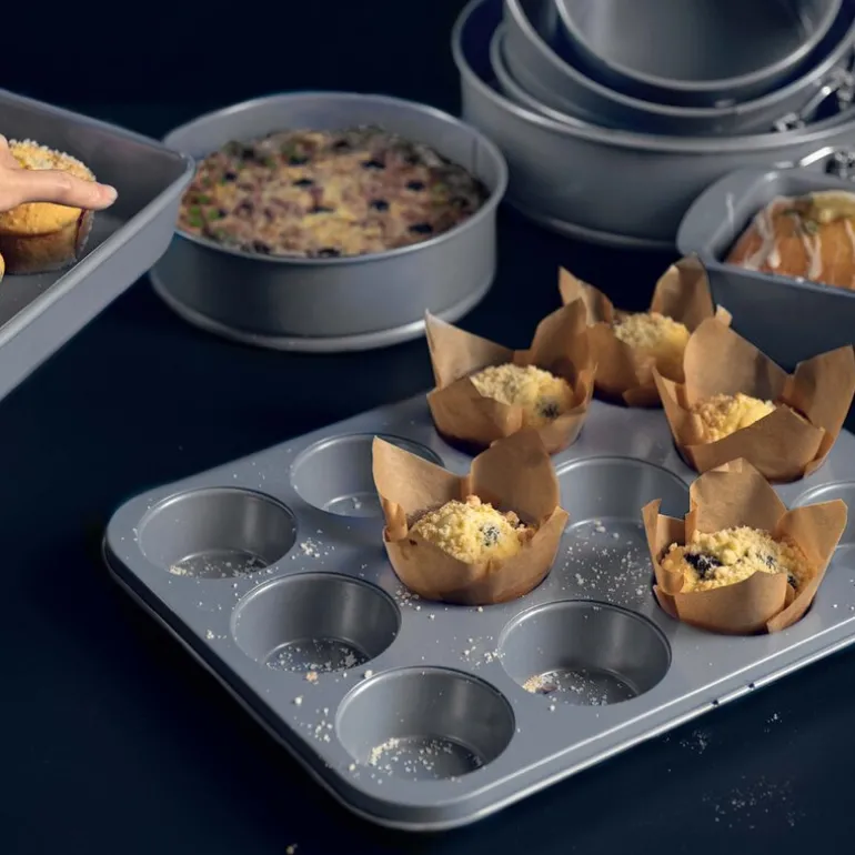 bAYk muffinsform 1L sølv