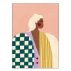 Bea Muller poster 30x40 cm funky blouse