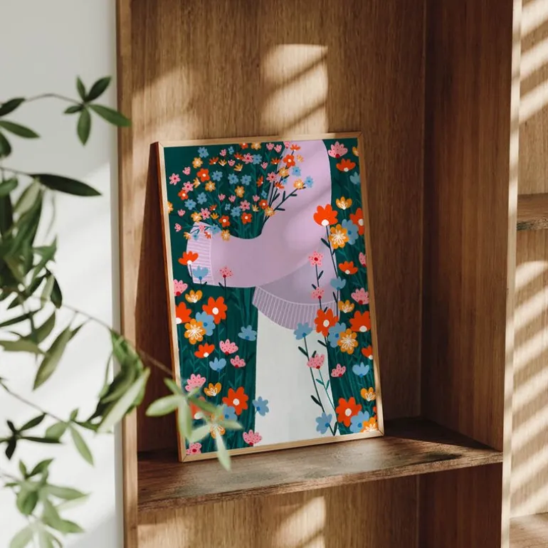Bea Muller poster 50x70 cm wildflower garden