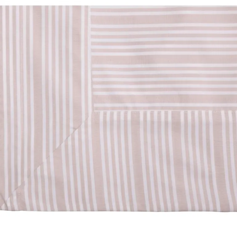 Bedding Collection dynetrekk 140x200+63x60 cm sand beige stripes