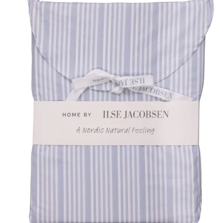 Bedding Collection dynetrekk 140x200+50x70 cm powder blue stripes