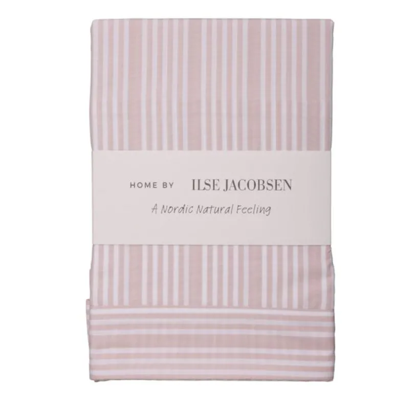 Bedding Collection putetrekk 50x70 cm 2 stk powder rose stripes