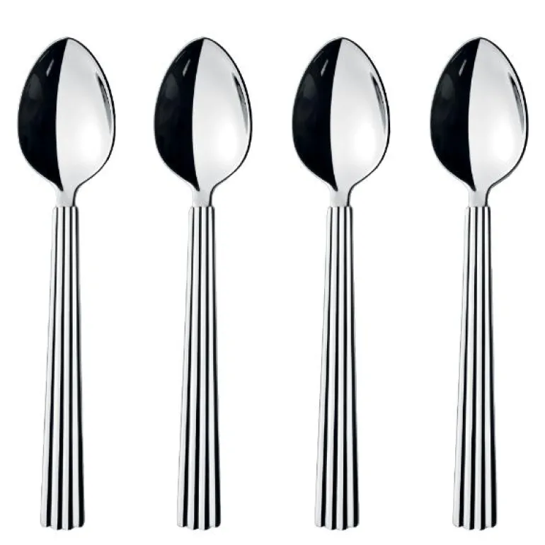 Bernadotte kaffeskje 4 stk blank