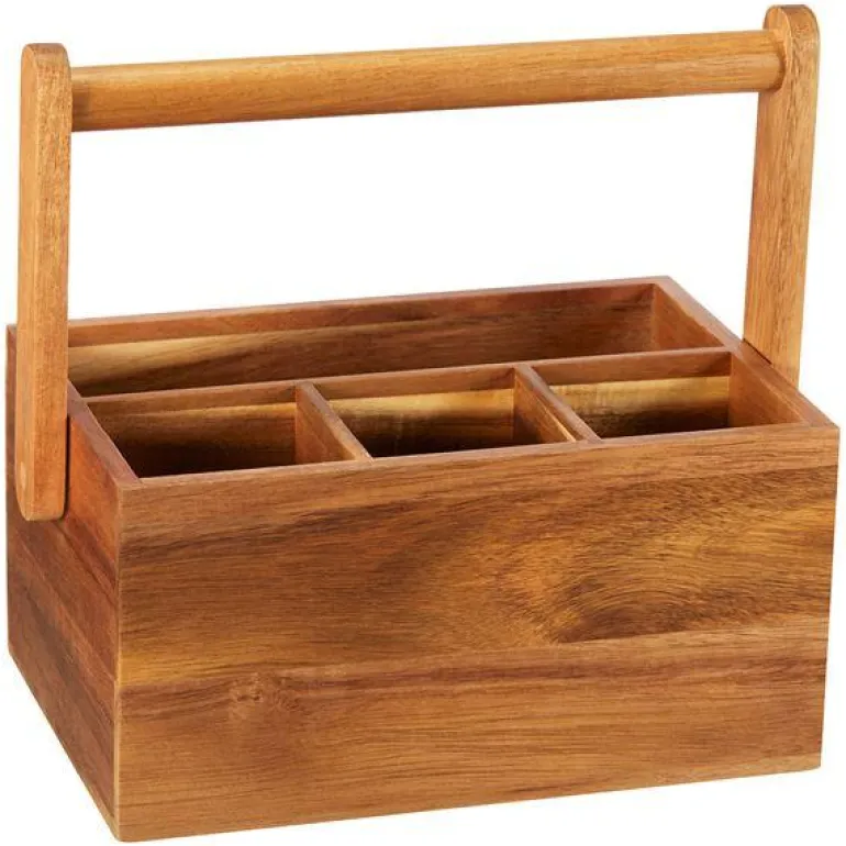 Bess bestikkholder 22x15x11 cm akasie