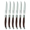 Biffkniver 23 cm 6 stk dark wood