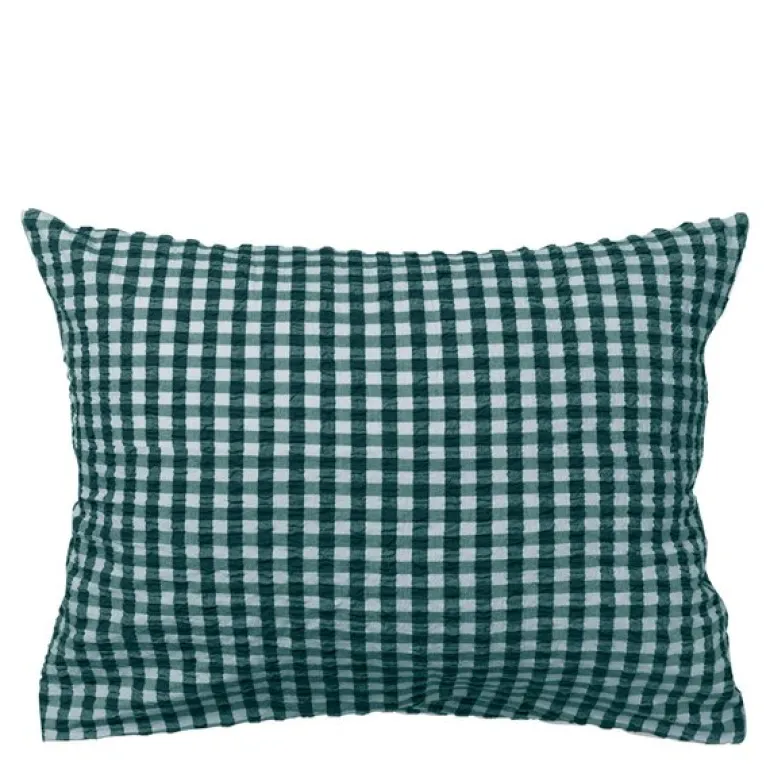Bæk&Bølge putetrekk 60x50 cm grønn/lys blå