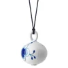 Blå Mega Riflet julekule 9,5 cm deco 1