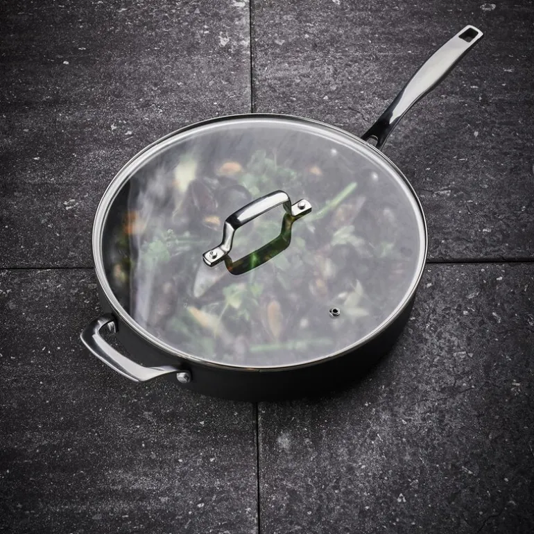 Black Line traktørpanne 30 cm svart