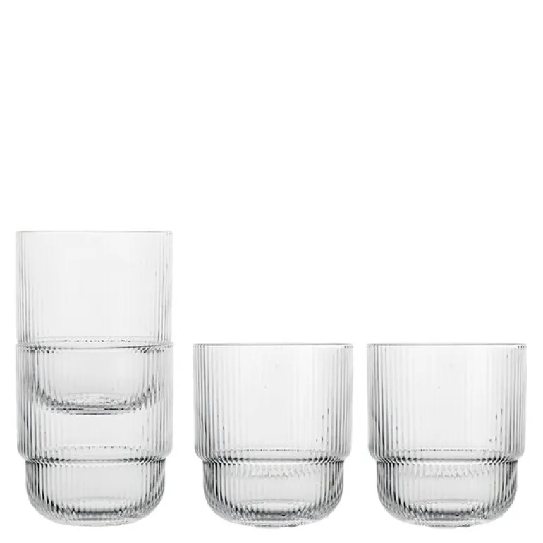 Blanka vannglass 40 cl 4 stk klar